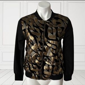 The Sloane Society  Sequin Bomber Jacket